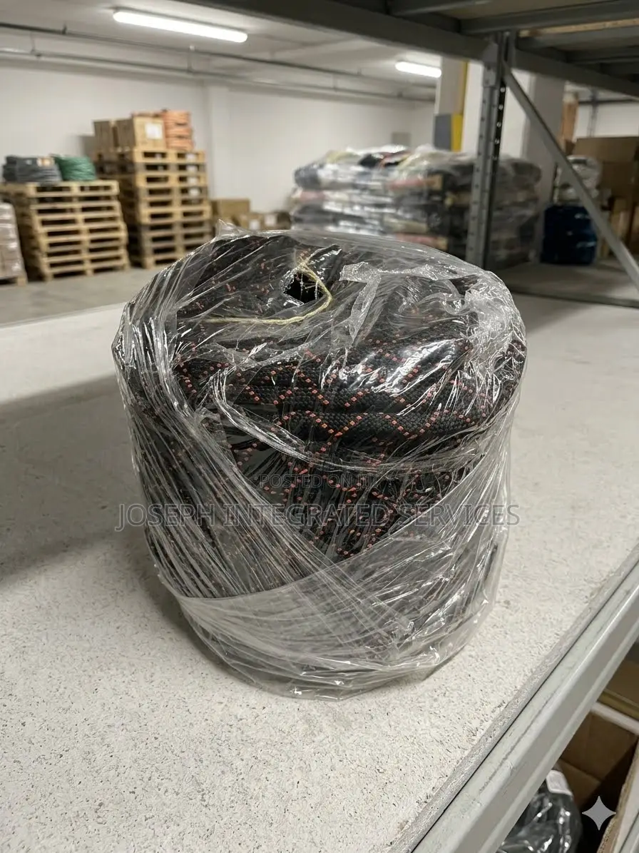10mm X 50mtrs Black a Heavy-Duty Braided Polyester Rope