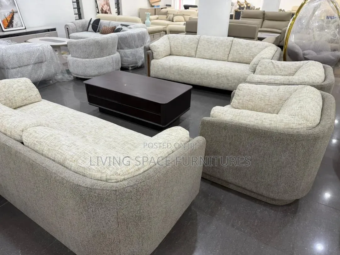 Contemporary Turkish Sofa Fabric Chairs by 7seaters Full Set