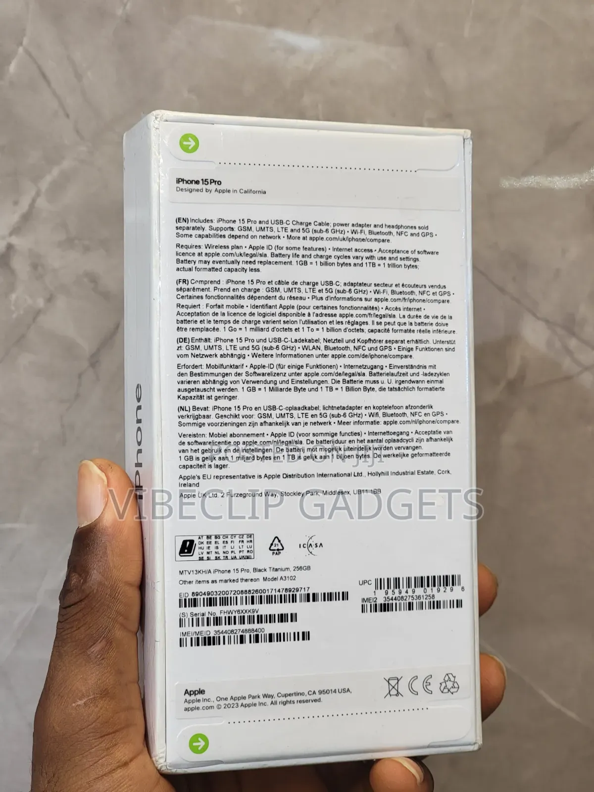New Apple iPhone 15 Pro 256 GB Black