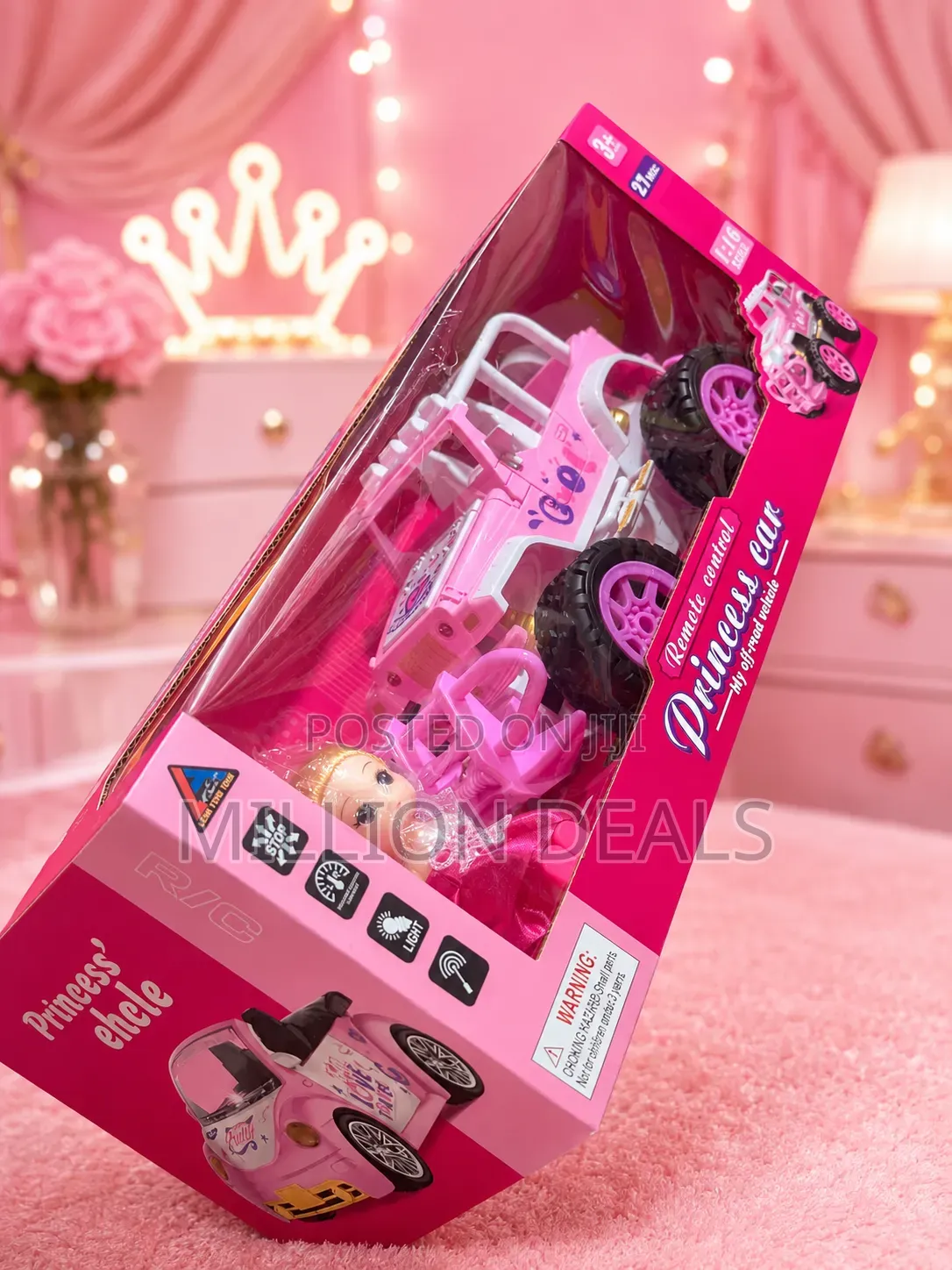 Girl Child Unique Luxury R/C Toy Car Ages 3+