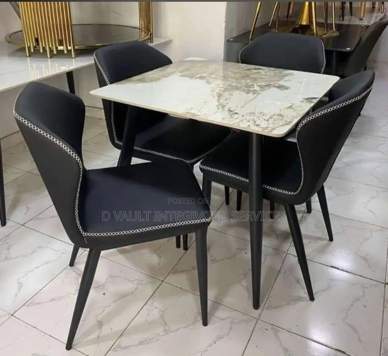 Modern 4 Seater Classic Marble Dining.