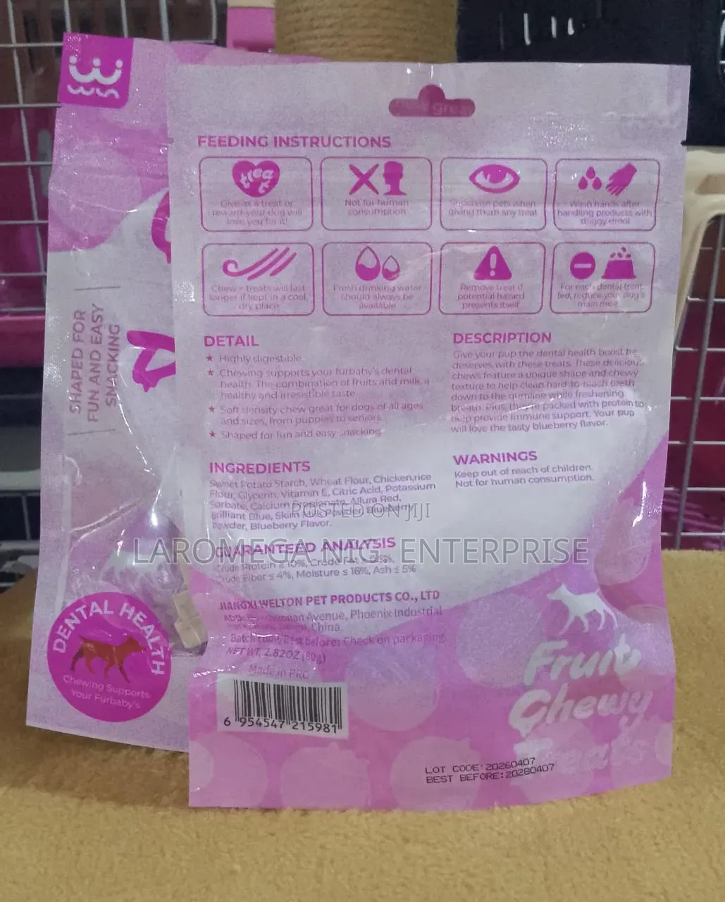 Blueberry Flavour Dog Treats