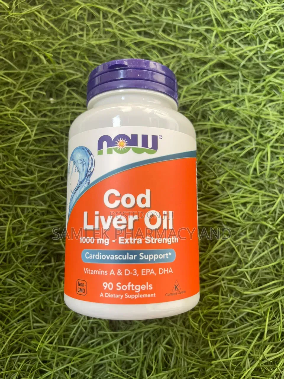 NOW Foods Cod Liver Oil Softgels, 1000mg (EPA, DHA, 90 Count