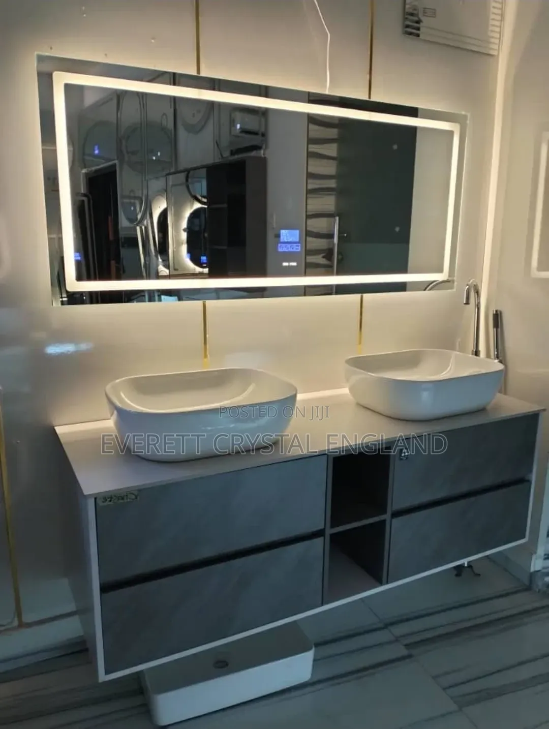 Double Cabinet Basin With Counter Top