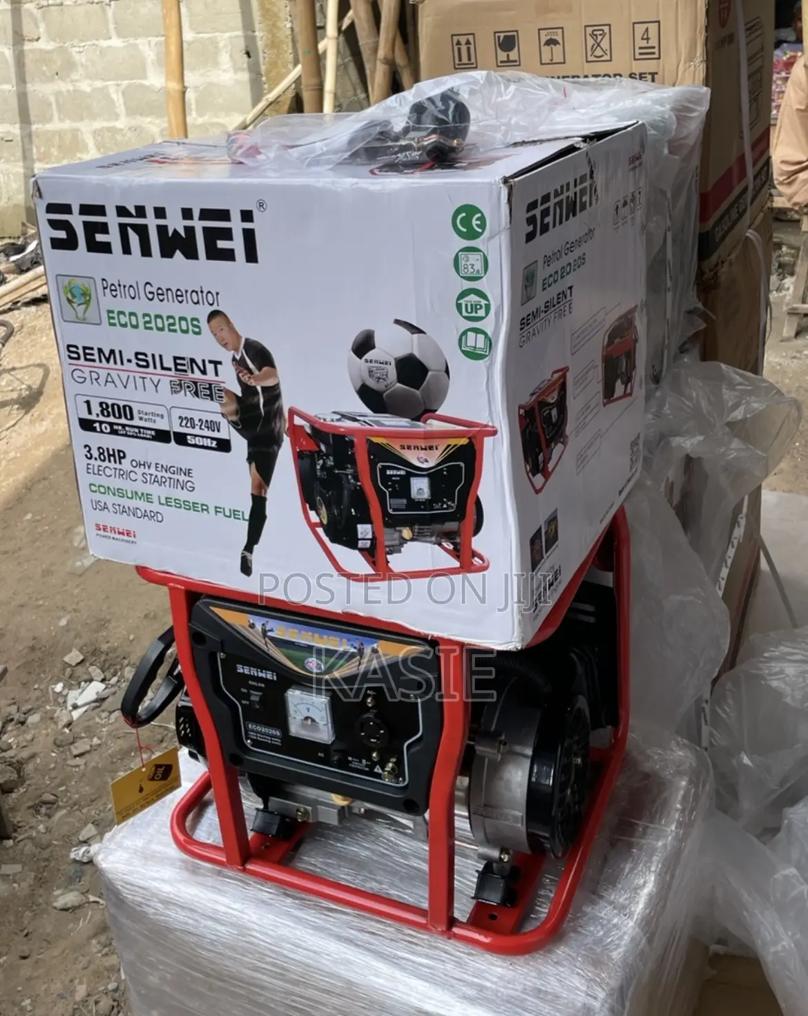 1.8KVA ECO2020. Original Medium Petrol Hand Manual Start Generator
