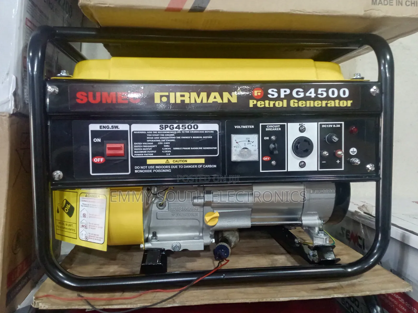 Sumec Firman Petrol Cooper Coil Generator 4500