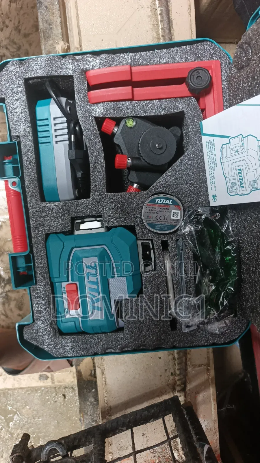 TOTAL Tools Cordless 3D Laser Level (Model: TLL301201),