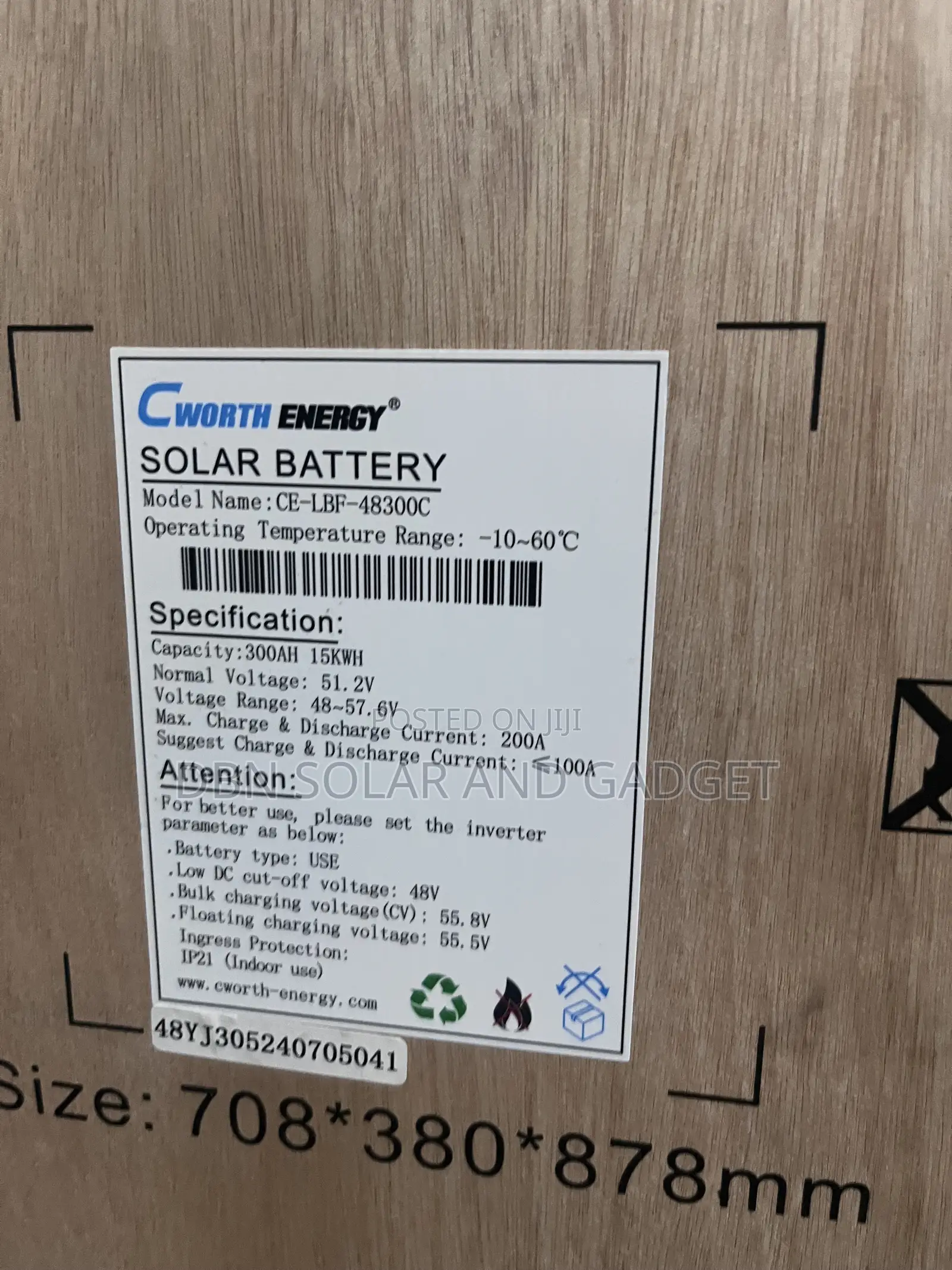 15kwh 51.2v Cworth Lithium Ion Battery Very Good Quality