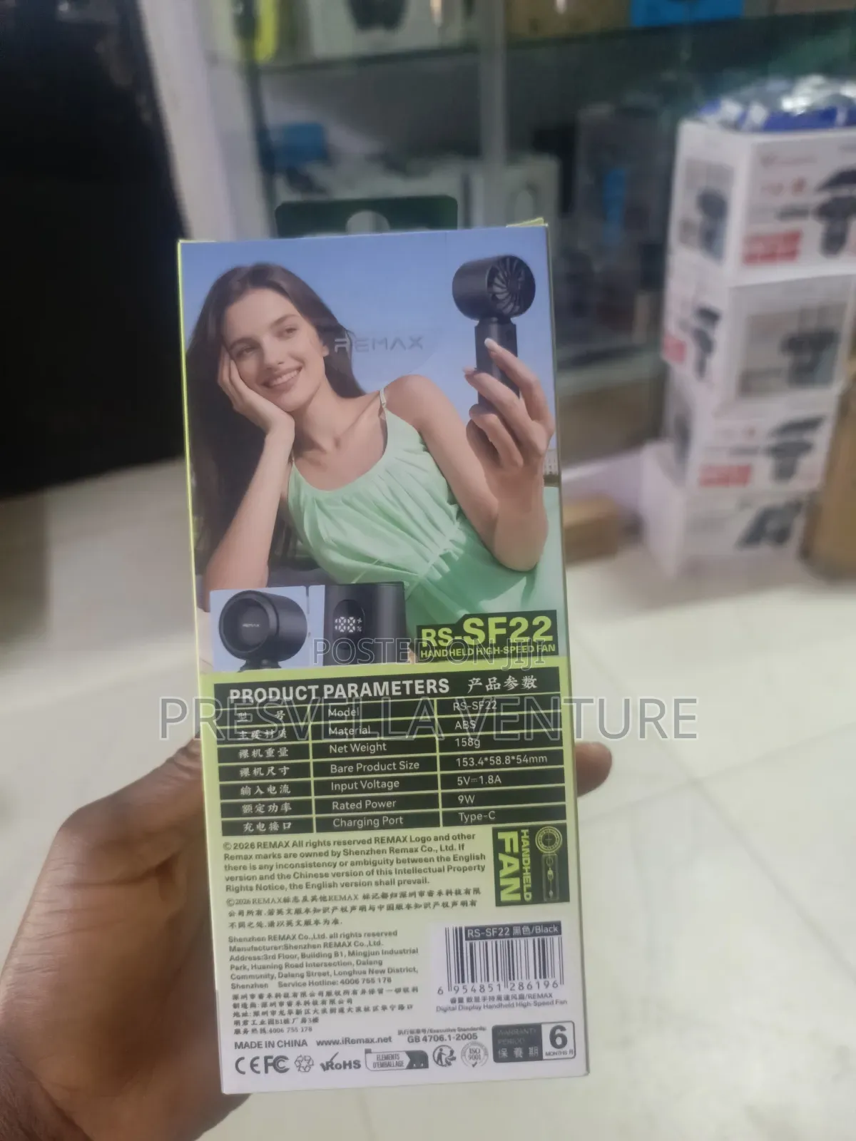 Remax Handheld Fan RS Sf22 High Speed Fan