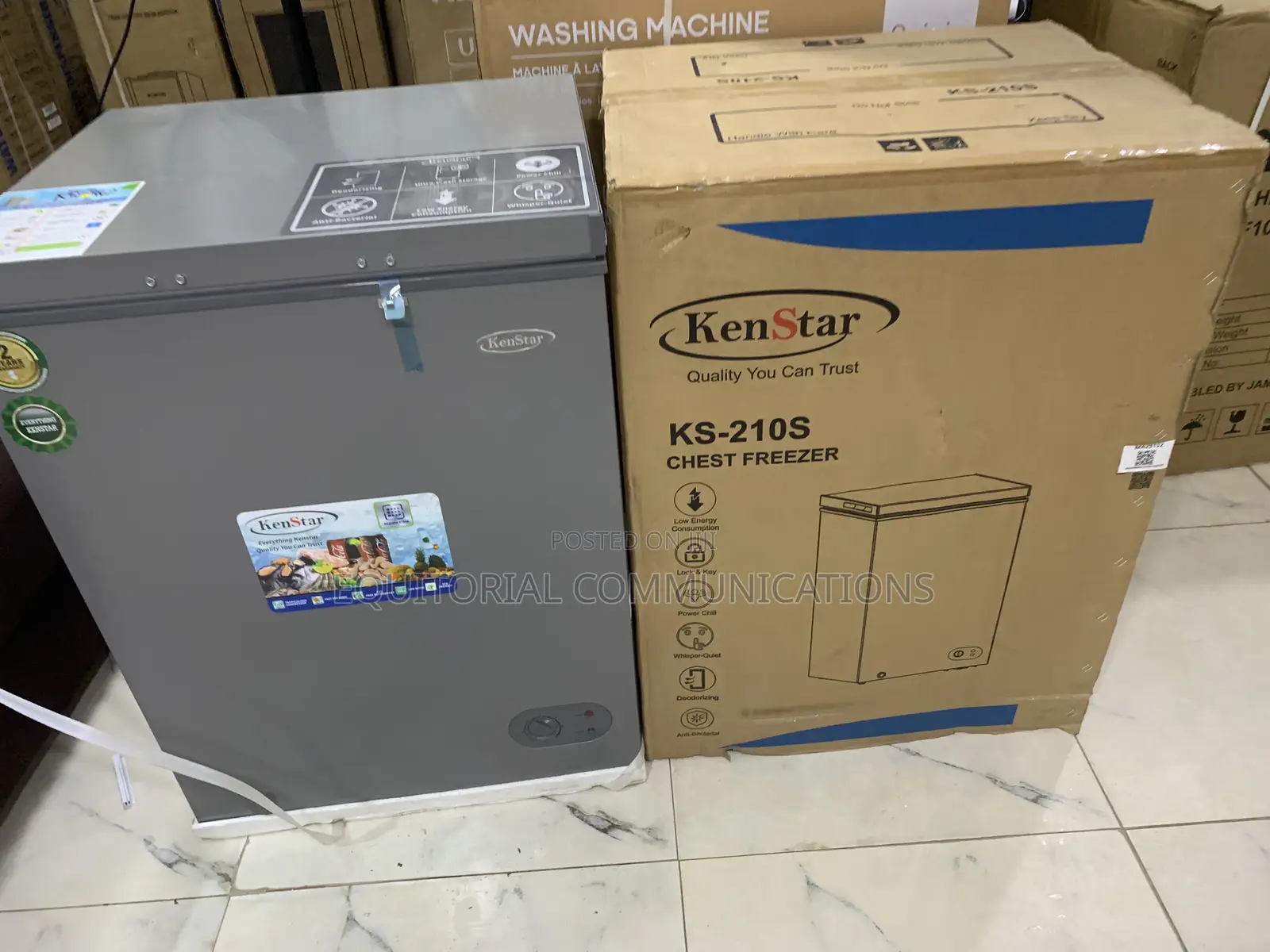 Kenstar KS-210S 142L Chest Freezer – Fast Cooling Energy Efficient