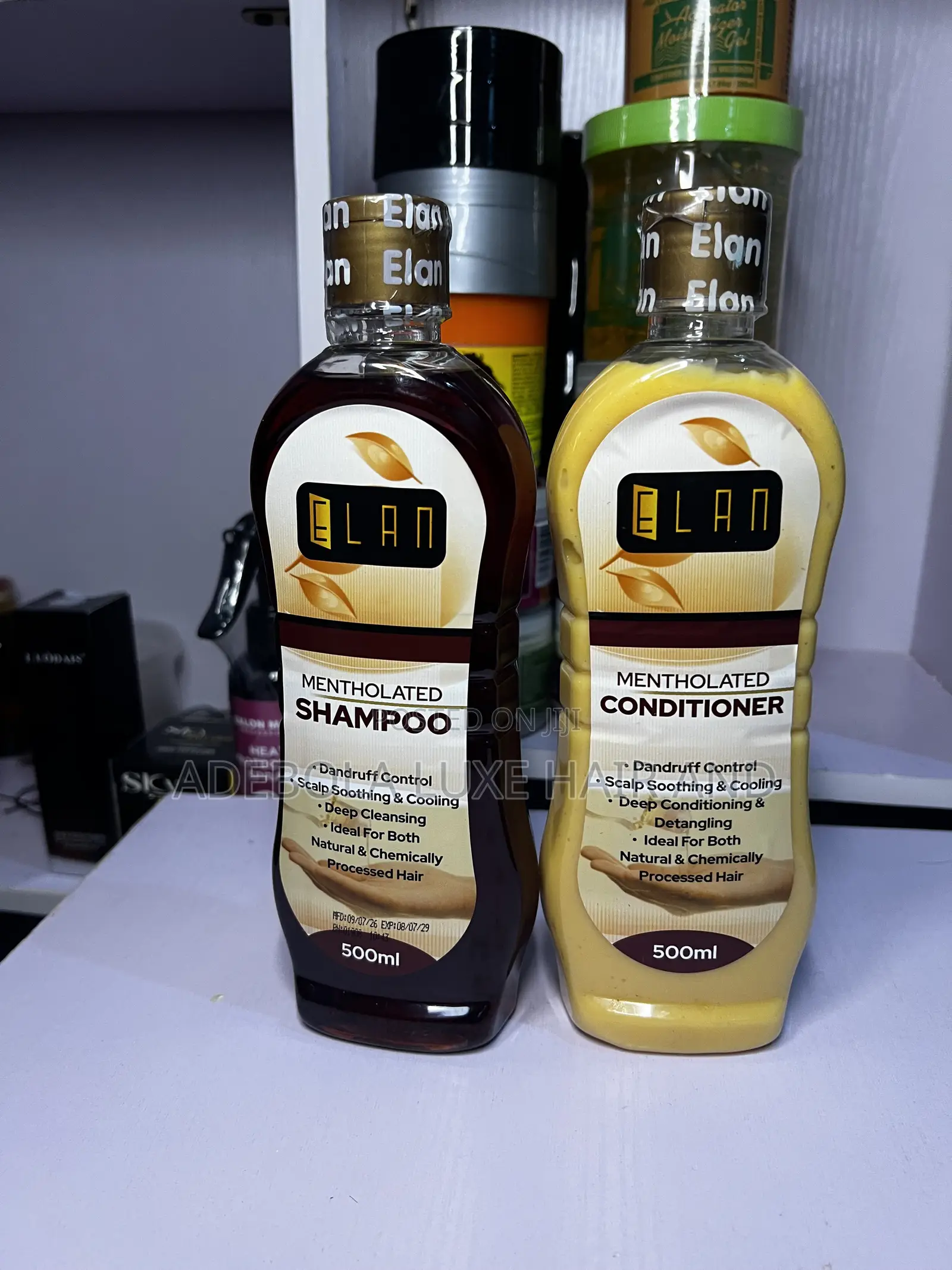 Elan Shampoo and Conditioner Big and Small