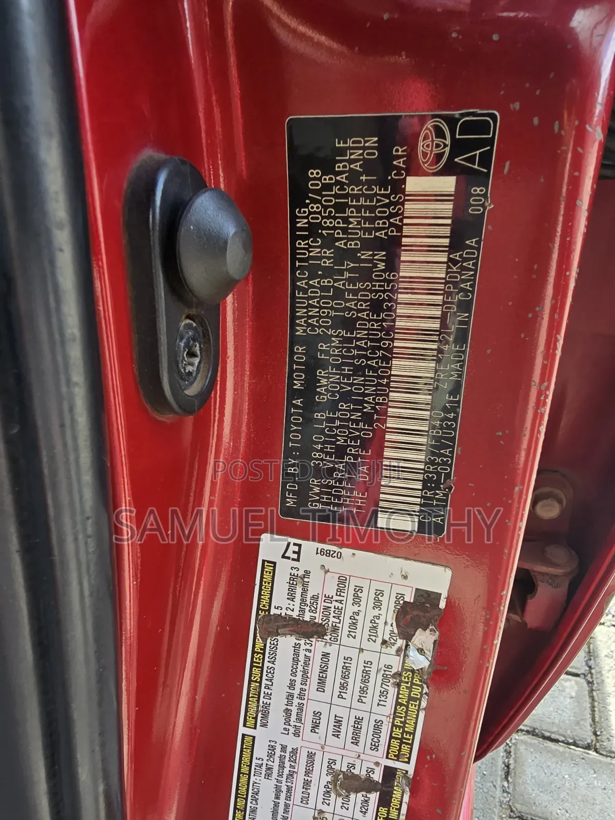 Toyota Camry 2009 Red
