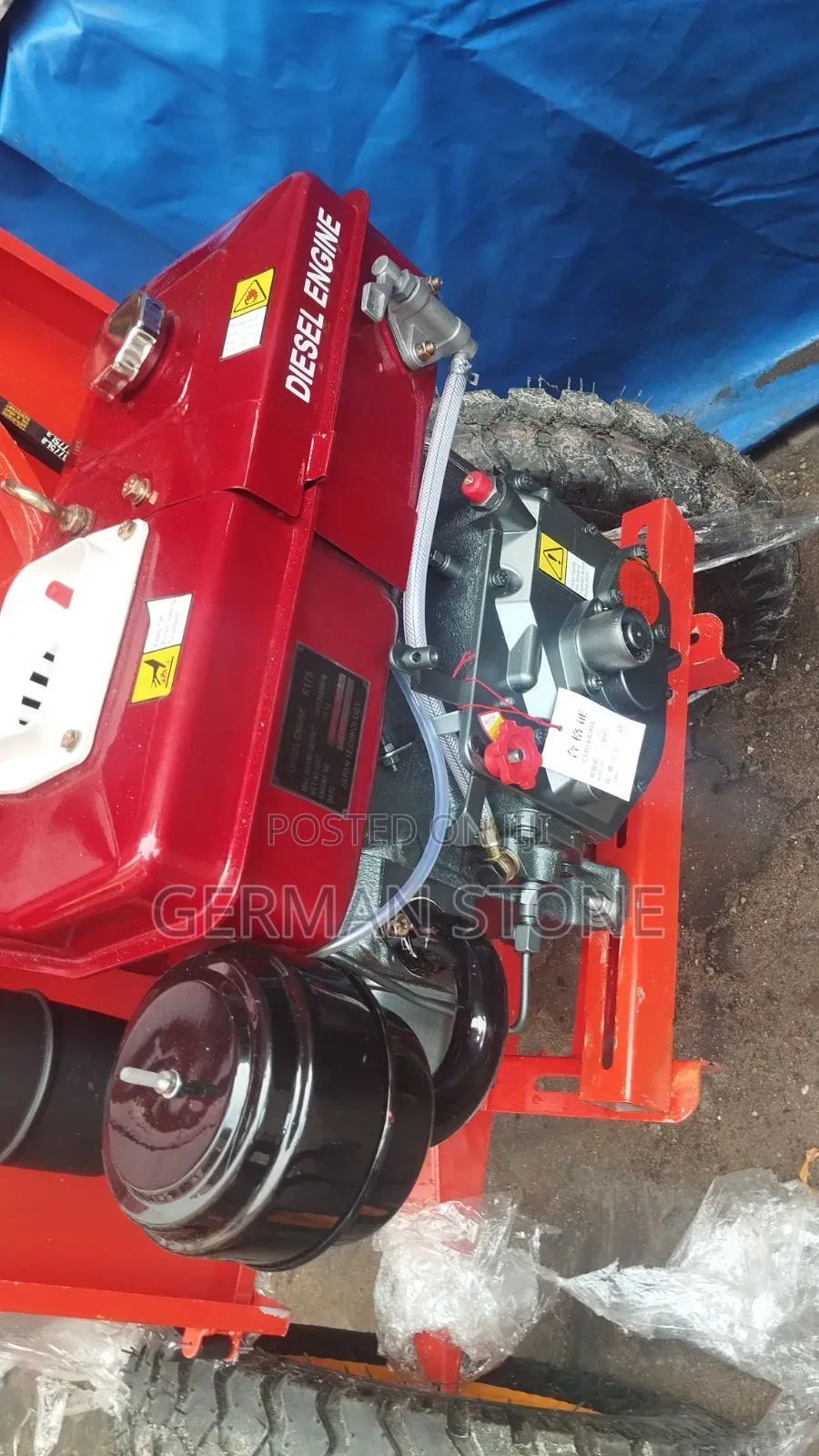 500L Portable Concrete Mixer Powered by Either Petrol or Diesel
