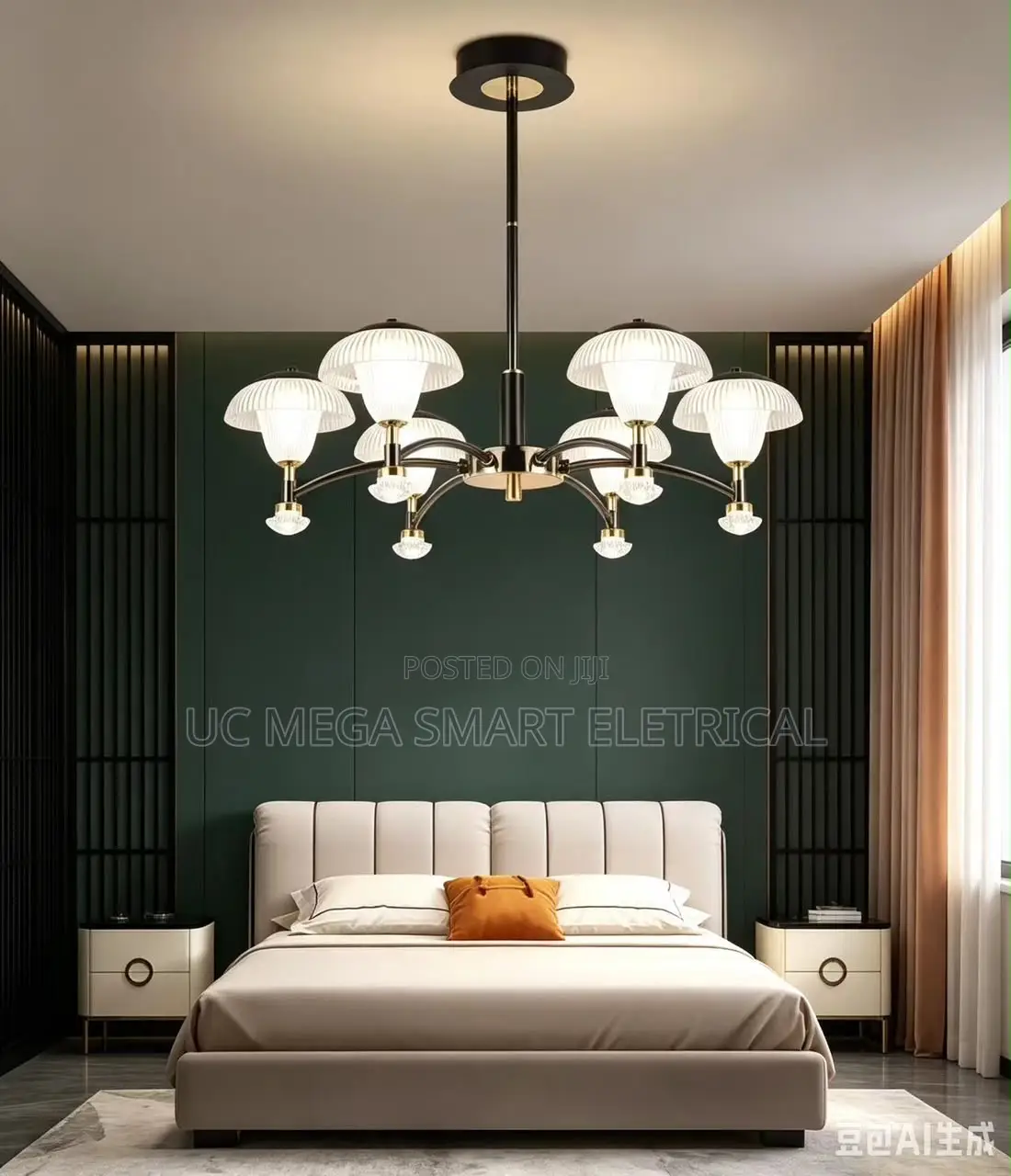 Nordic Creative Retro LED Chandelier Living Room Restaurant Bedroom
