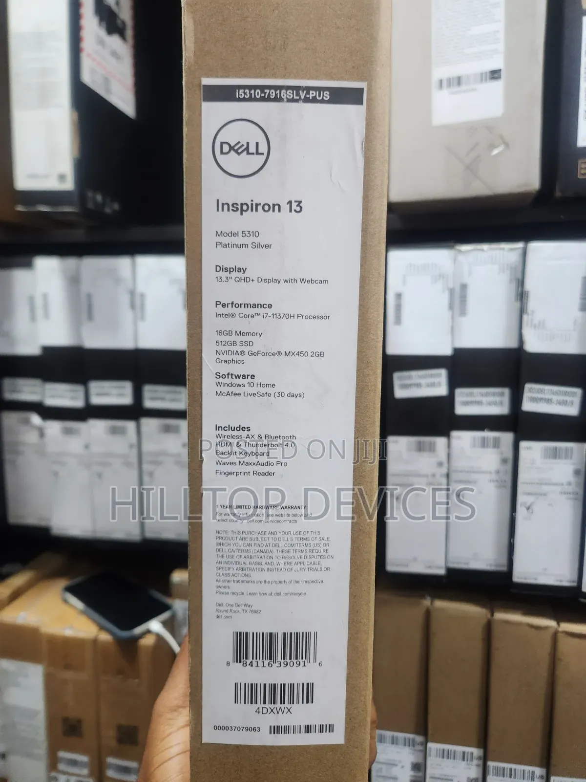 New Laptop Dell Inspiron 13 5000 16GB Intel Core i7 SSD 512GB