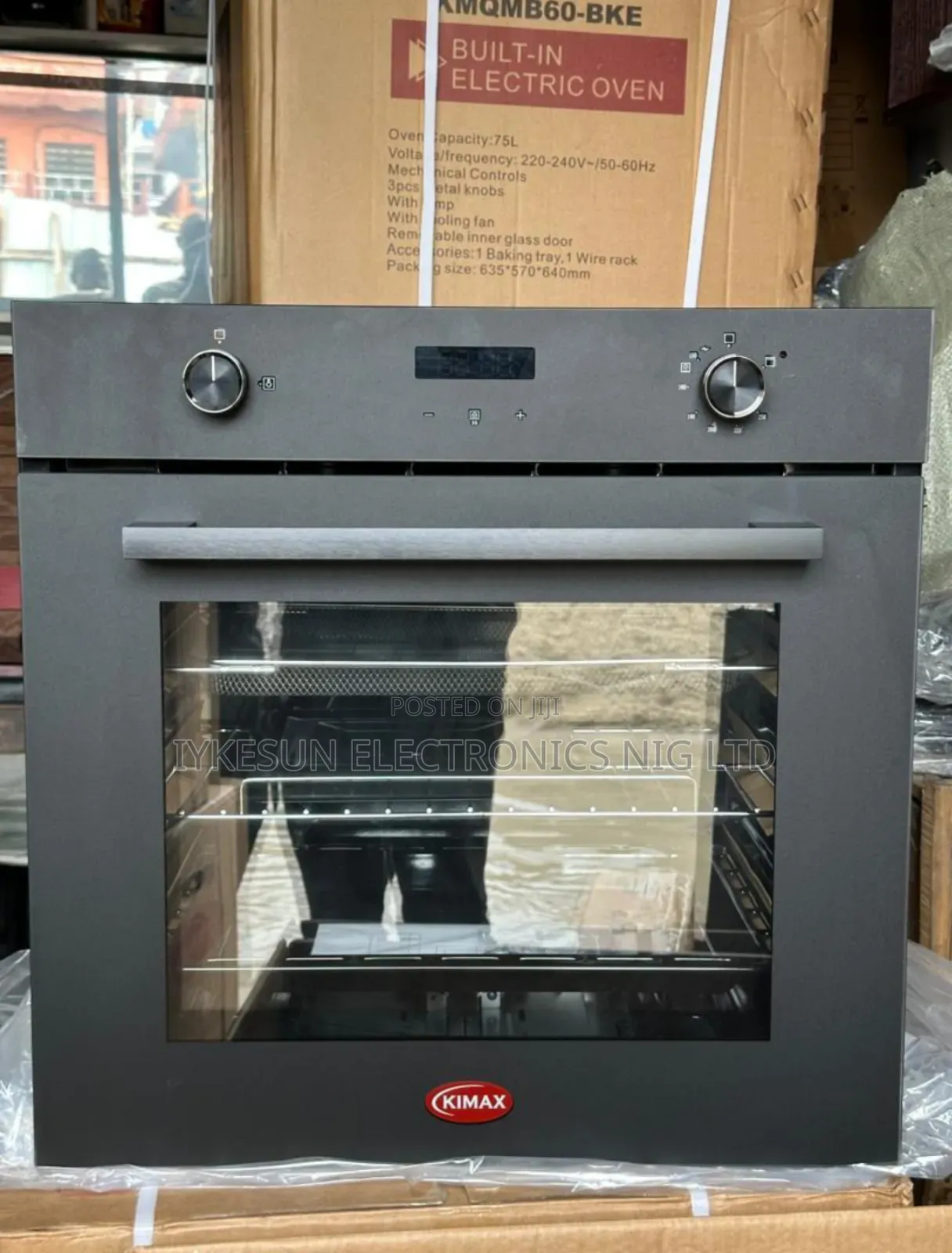 Original KIMAX Built-in Gas Electric Air Fryer Oven With LED Display