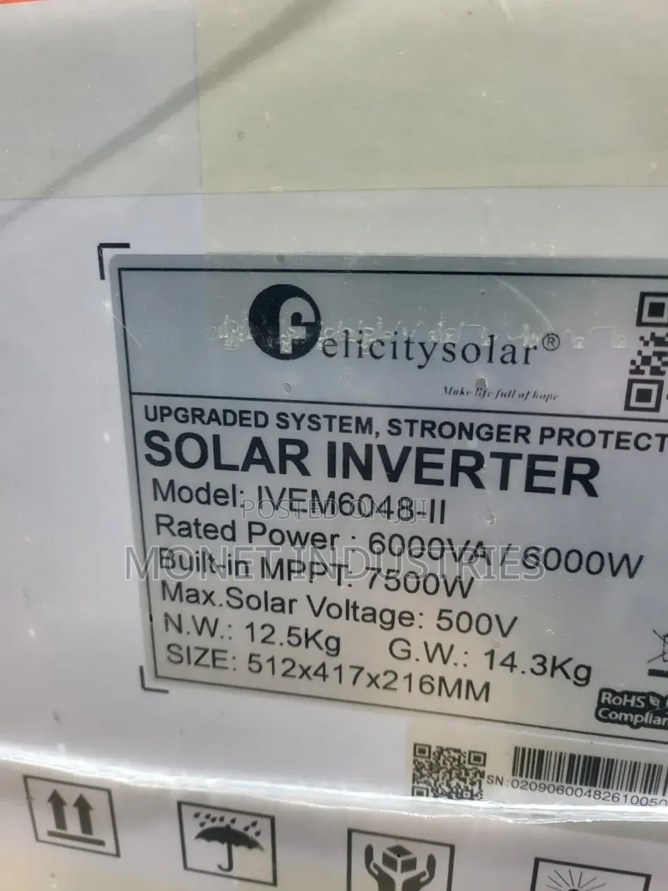 6kva 48v Felicity Hybrid Inverter (Ivem)