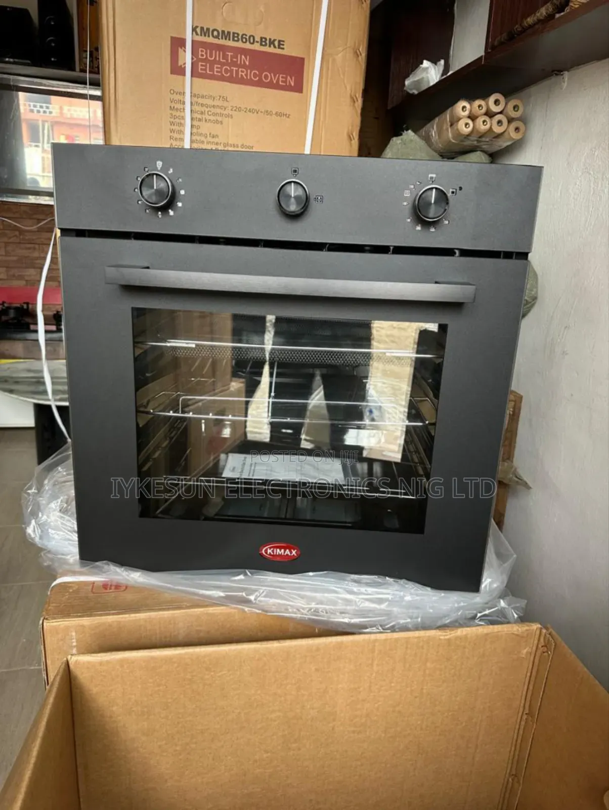 Original KIMAX Inbuilt Air Fryer Gas Electric Oven With Grill Timer