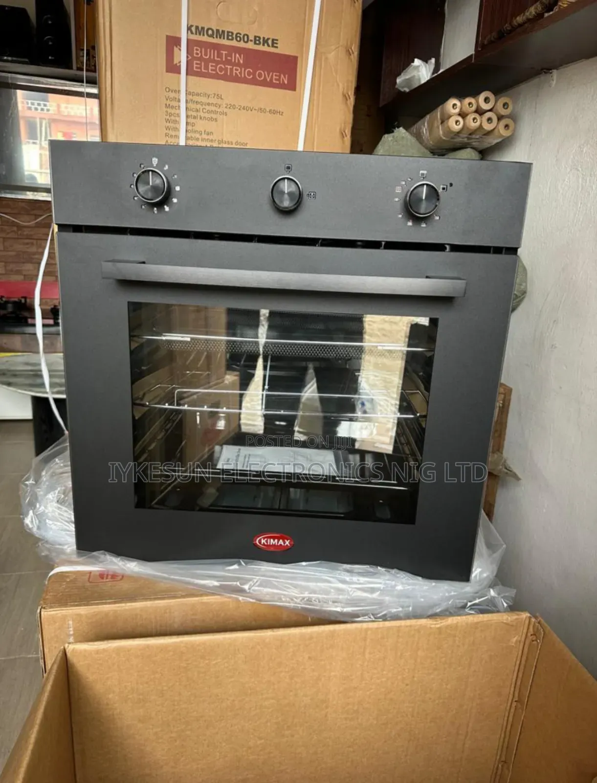 Original KIMAX Inbuilt Air Fryer Gas Electric Oven With Grill Timer