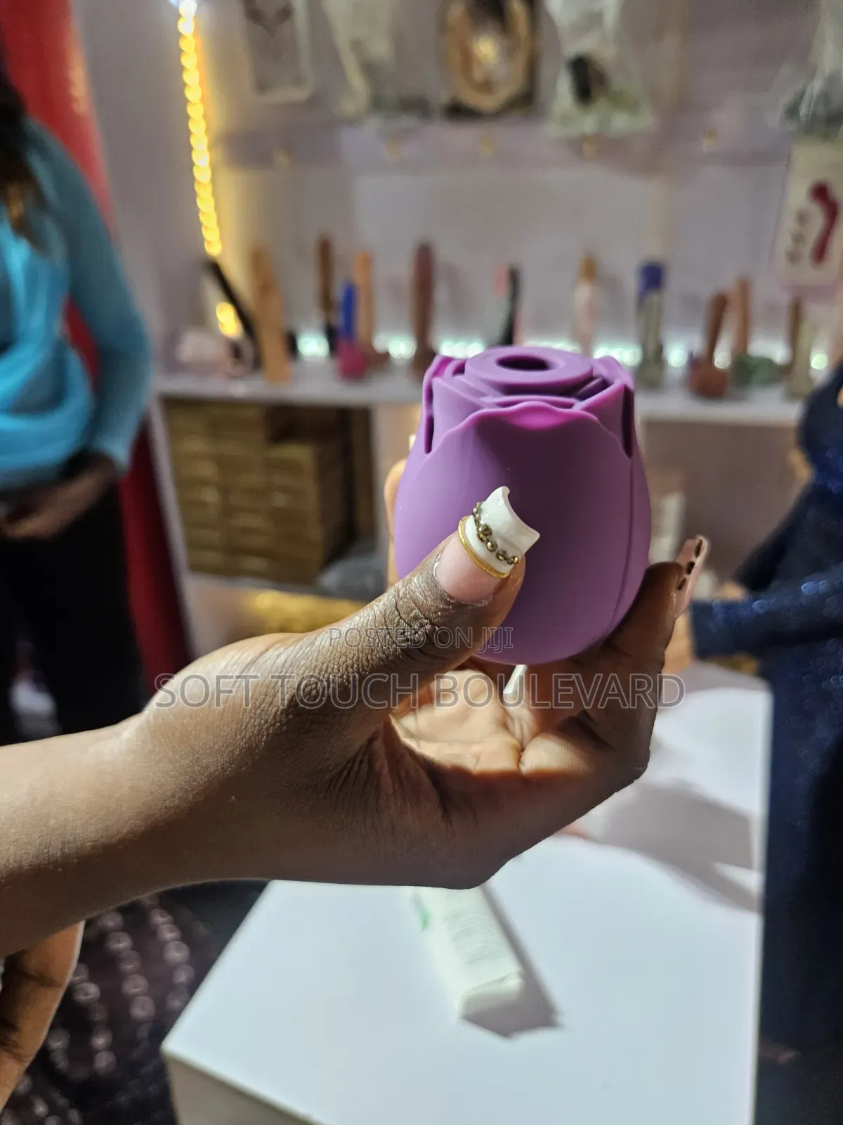 Rechargeable Rose Sucker Clitoral Massager for Women