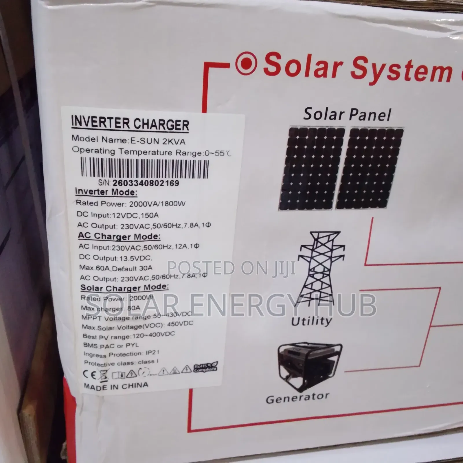 2kva/12v Sako Hybrid Inverter