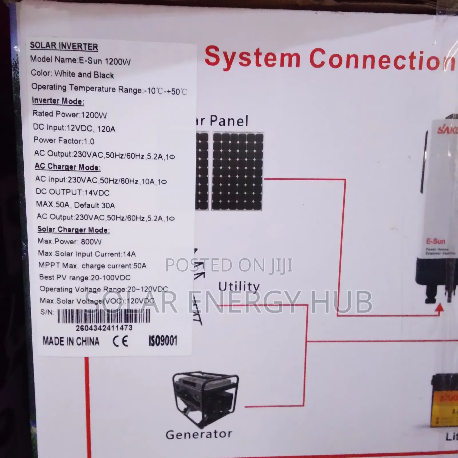 1.2kva/12v Sako Hybrid Inverter