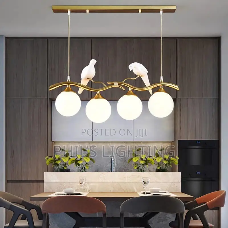 NordicStyle Bird LED Pendant Light Modern Glass Spherical Pendant