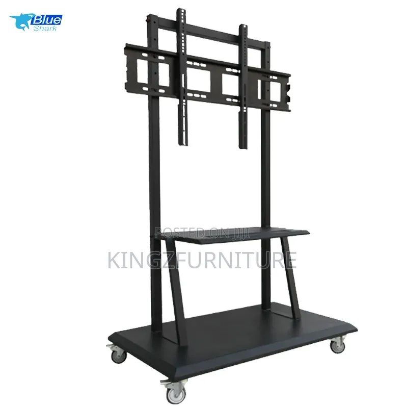 Motorized TV Lift Mobile Cart With Wheels 55 to 85 Inches