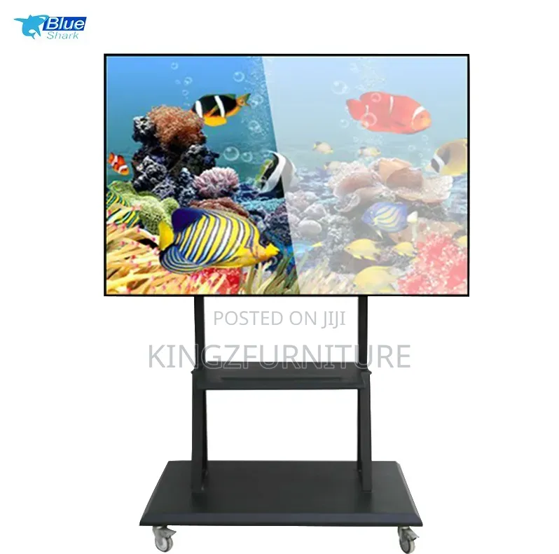 Motorized TV Lift Mobile Cart With Wheels 55 to 85 Inches