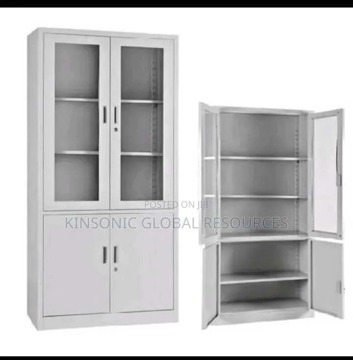 High Quality Half Glass Metal Cabinet