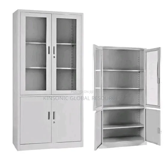 High Quality Half Glass Metal Cabinet