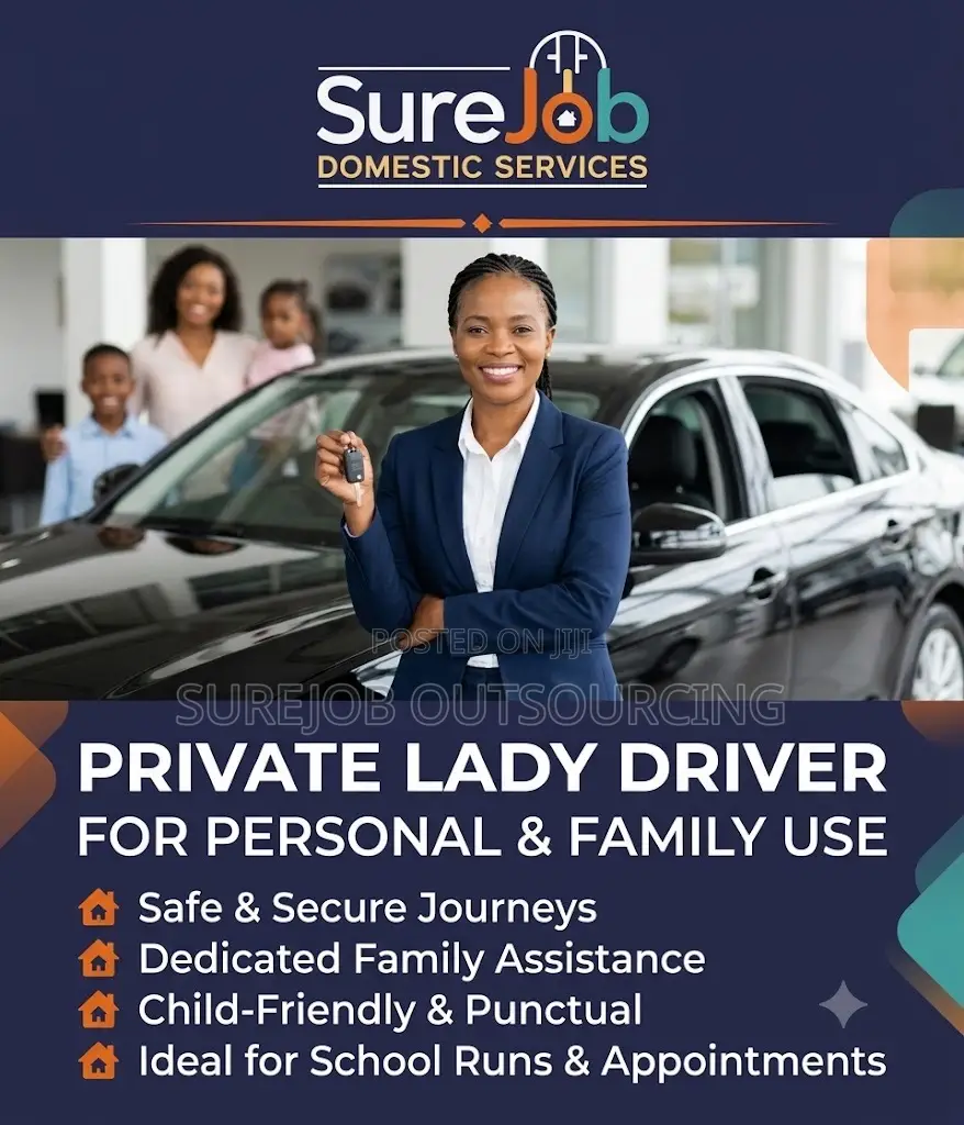 Private Lady Driver for Personal Family Use