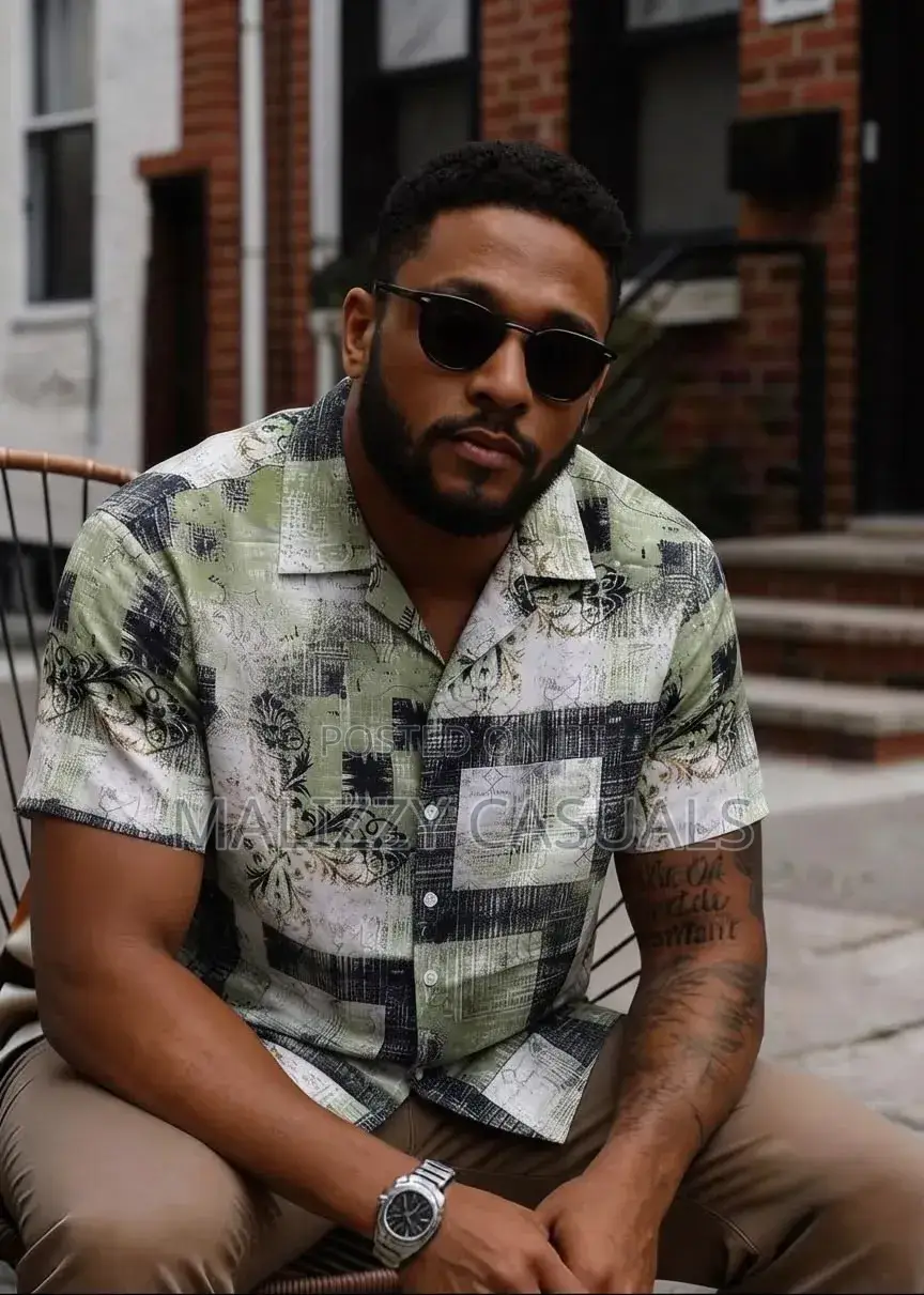 Premium Graphic Shirts for Men | Stylish Polyester Button Down Shirt
