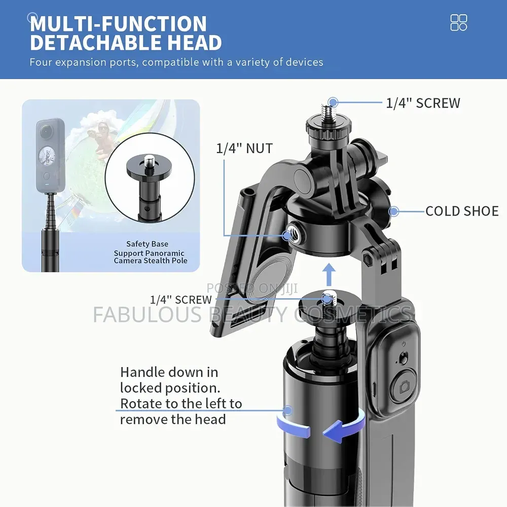 C08 Selfie Stick Tripod With Bluetooth Remote Control