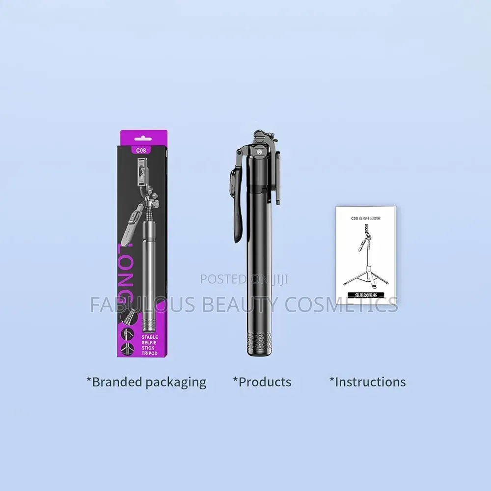 C08 Selfie Stick Tripod With Bluetooth Remote Control
