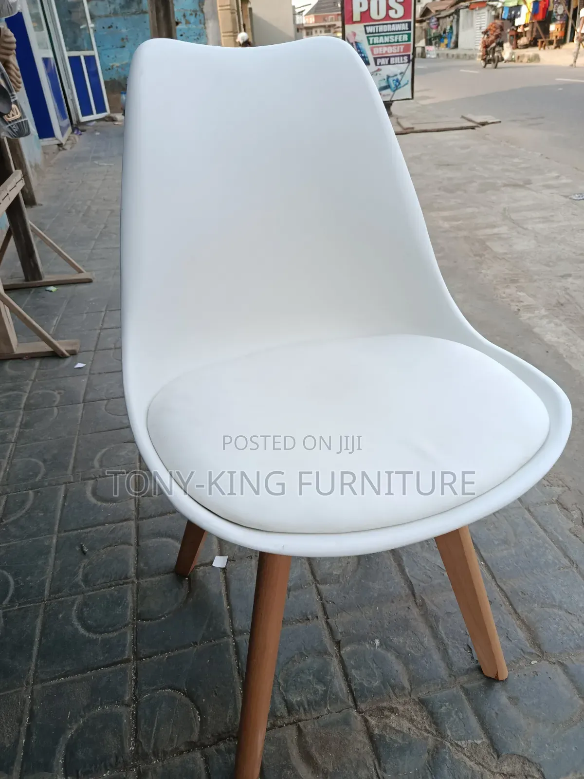 Imported Quality Dining Chair With Wooden Leg