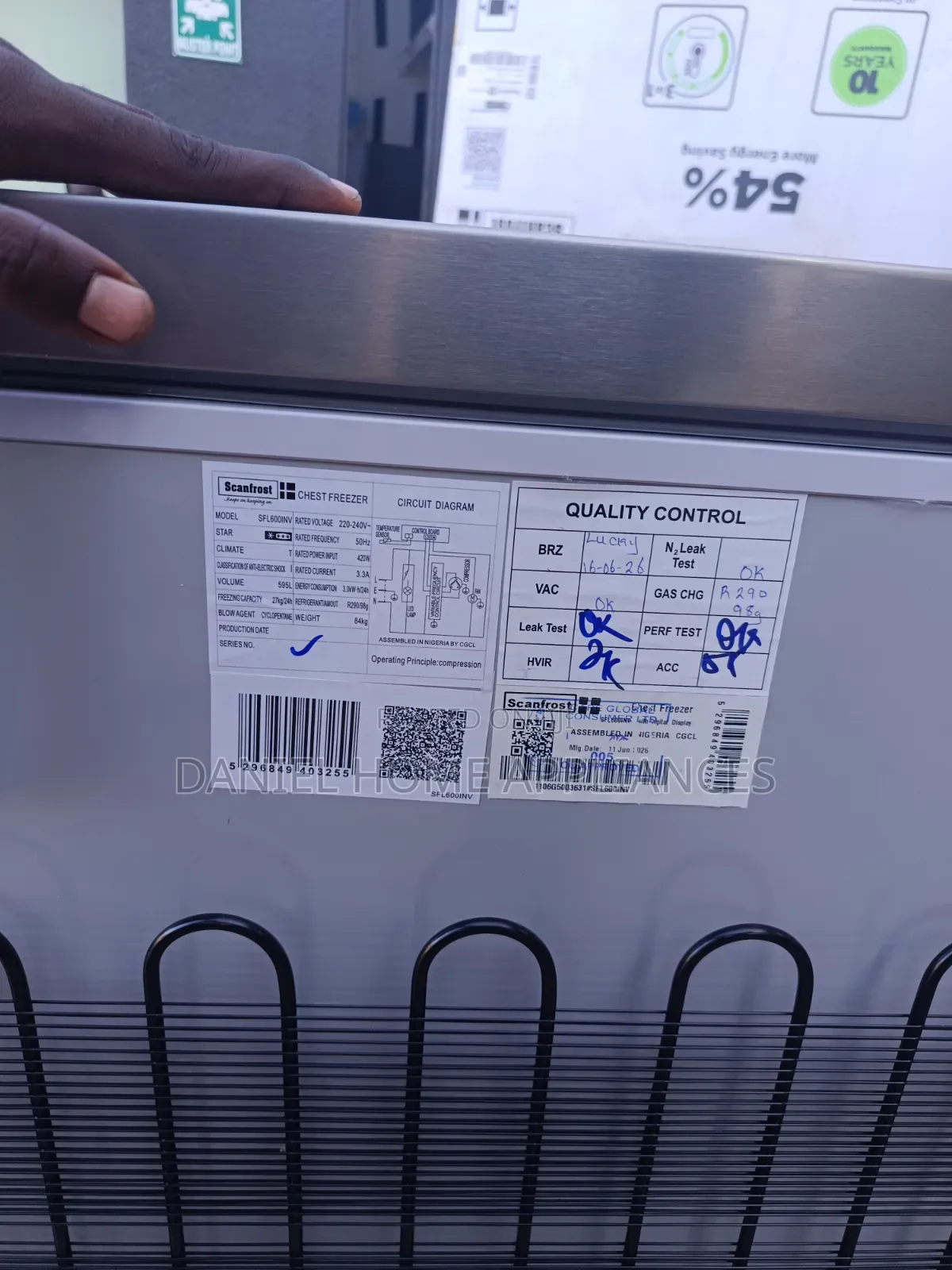 Scanfrost 600L Double Door Inverter Chest Freezer SFL600INV