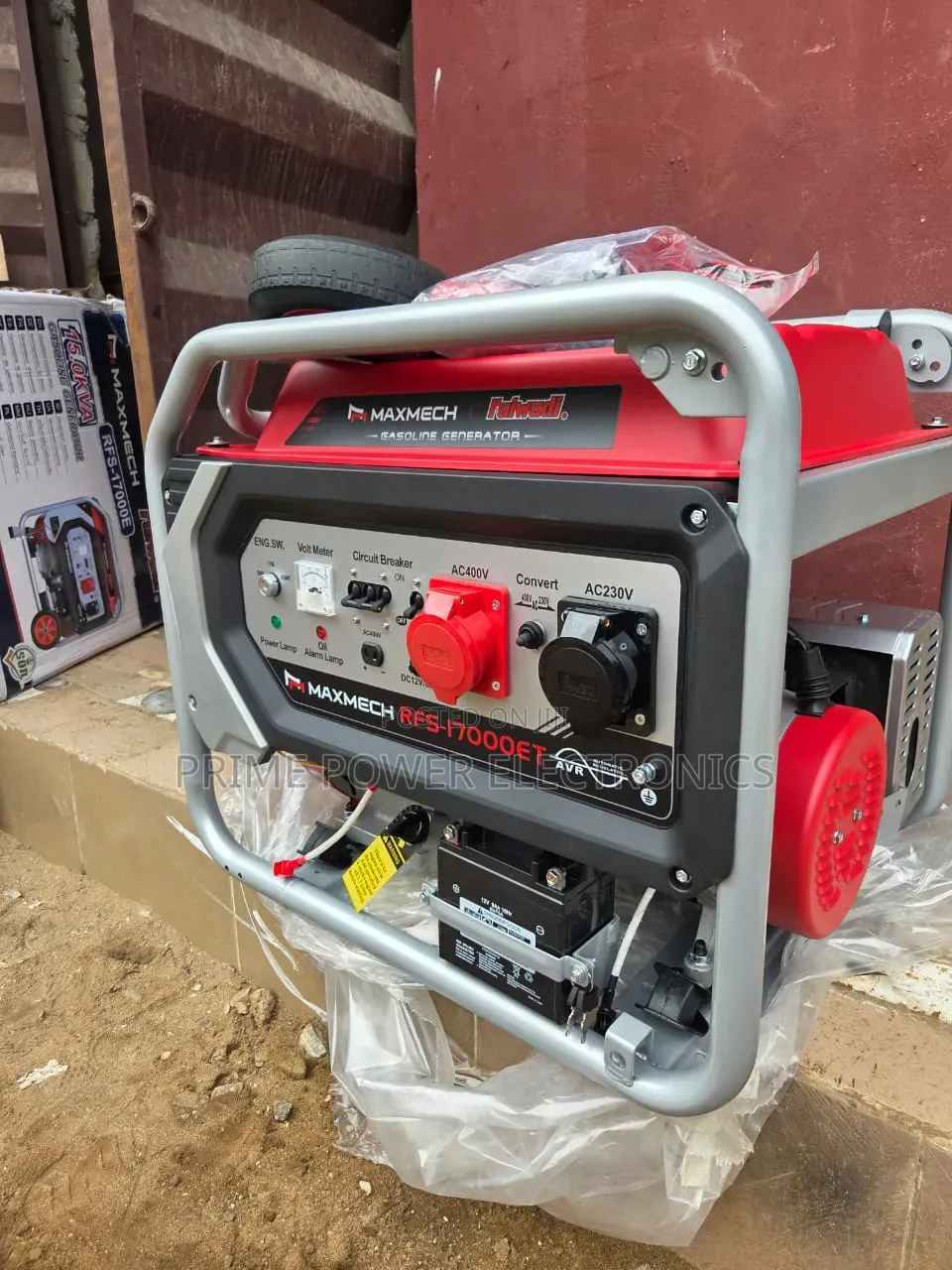 Heavy-Duty 15kVA Maxmech Petrol Generator
