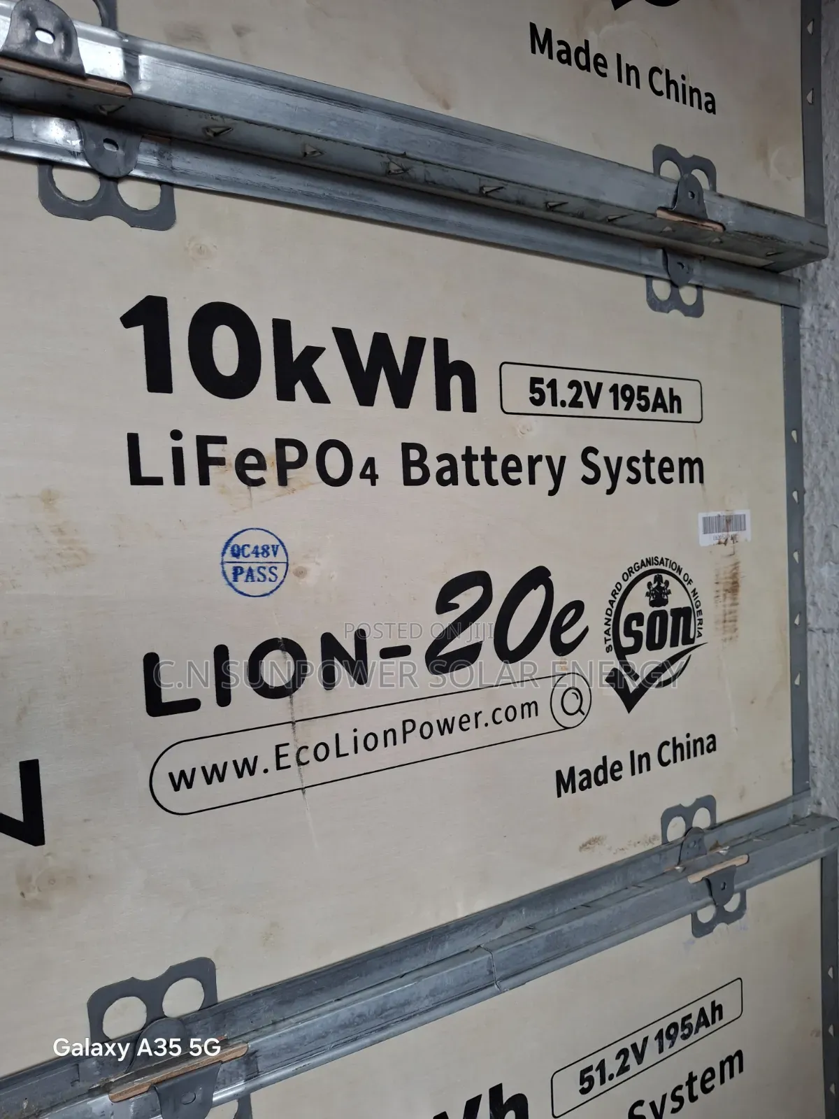 10kwh/48v Ecolion Lithium-Iron Battery