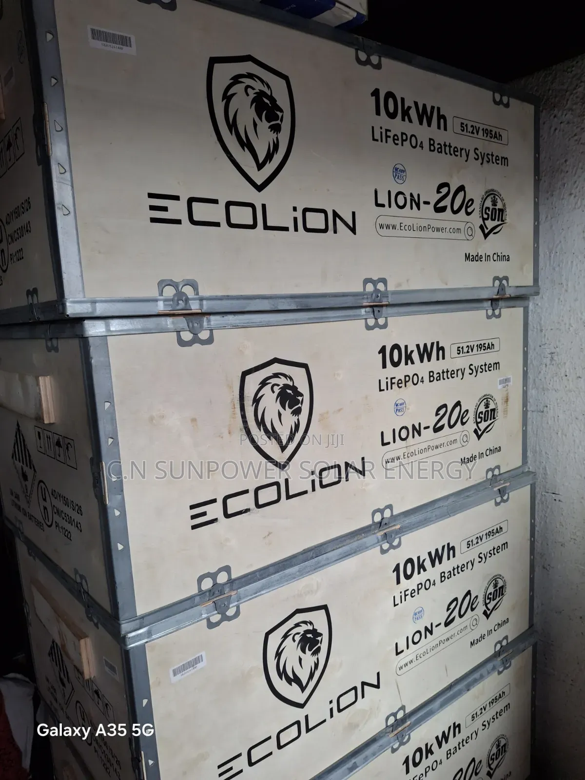10kwh/48v Ecolion Lithium-Iron Battery
