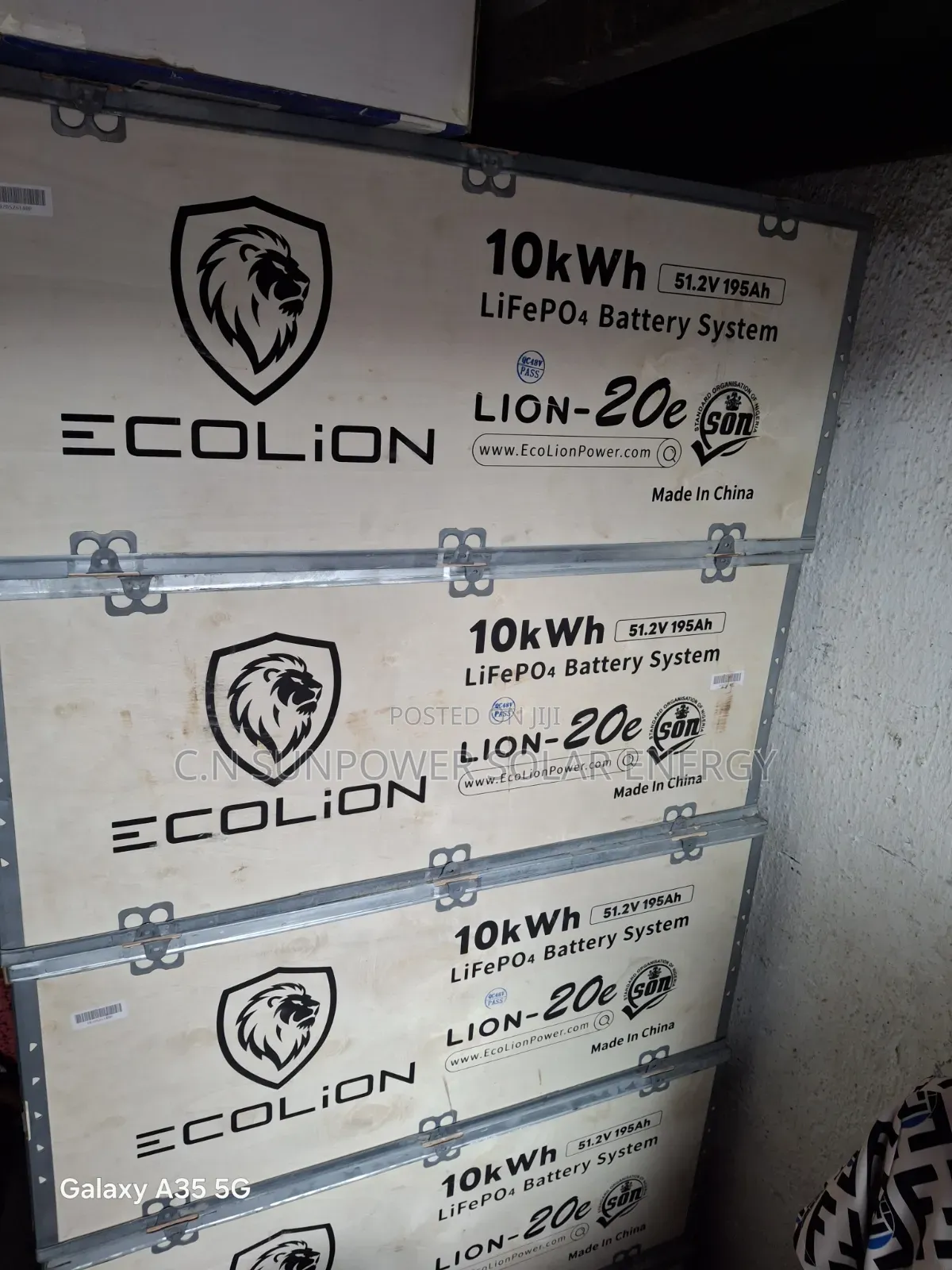 10kwh/48v Ecolion Lithium-Iron Battery