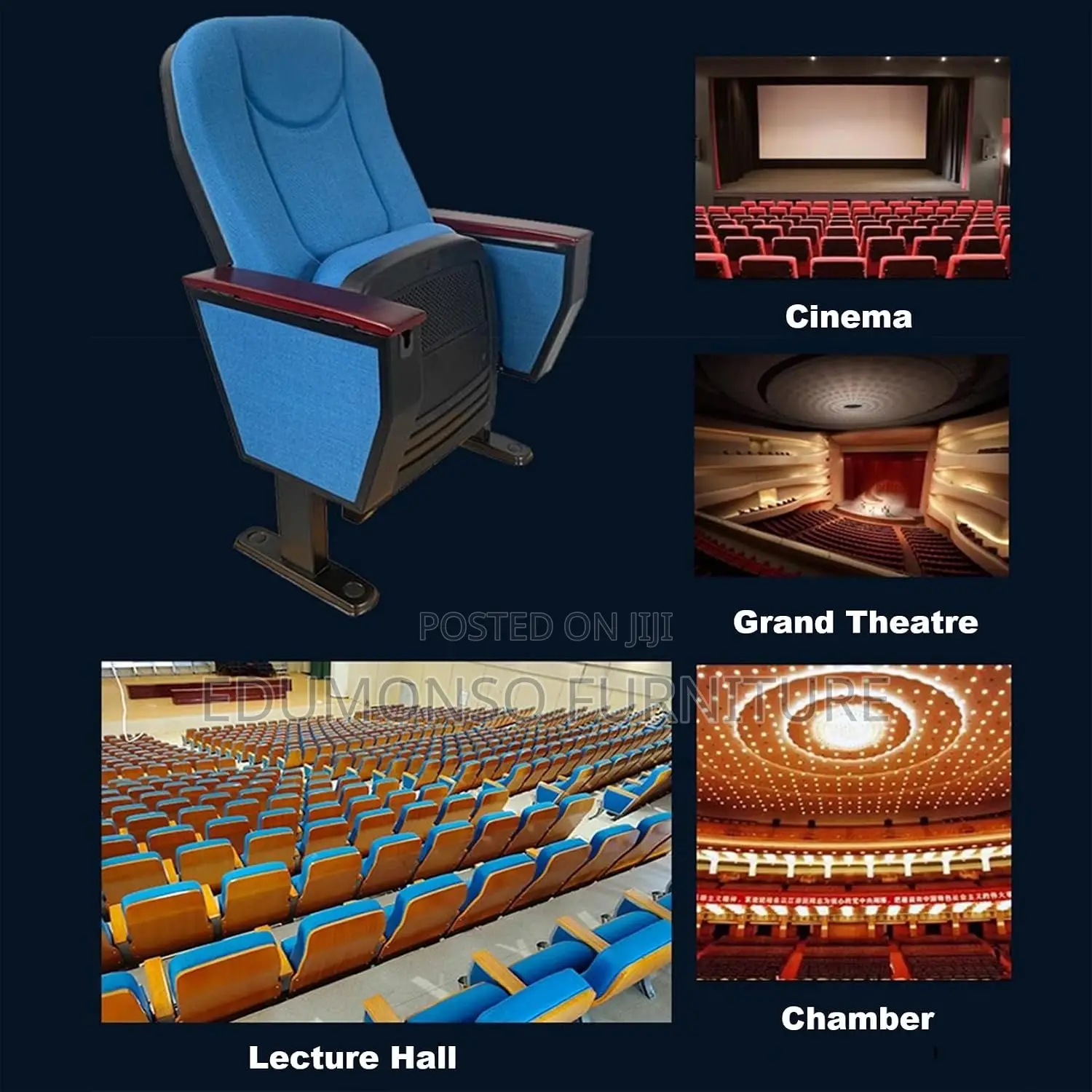 Auditorium Chairs, Lecture Hall Conference/Cinema/Voting Chairs