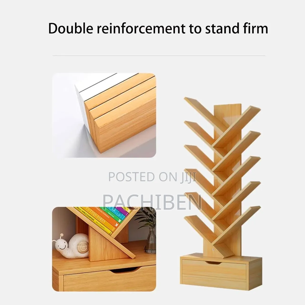 Tree Shaped Bookshelf,CD Storage Holder Stand Rack Case Box Bookcase
