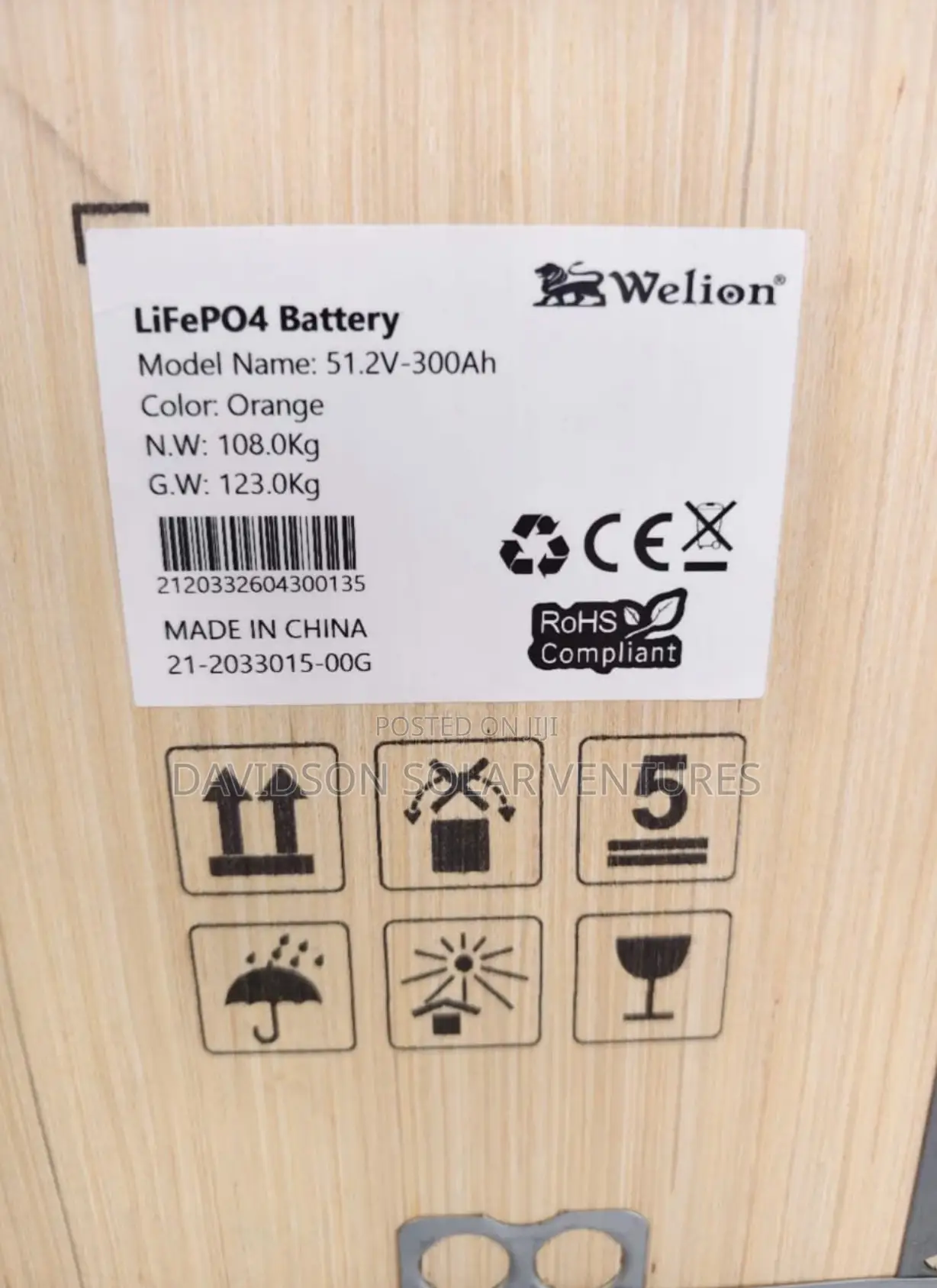 15kwh 48v Welion Lithium Ion Battery