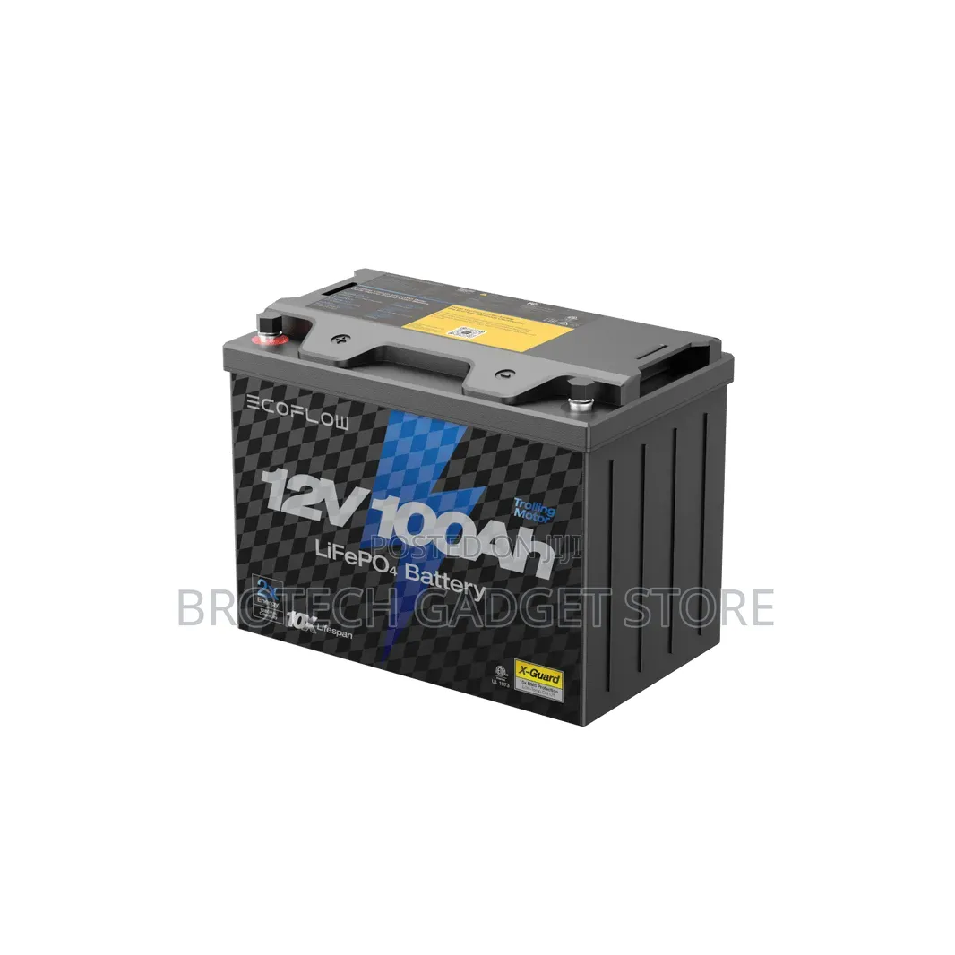 EcoFlow Lithium 12V 100Ah Deep Cycle Marine Trolling Motor Battery