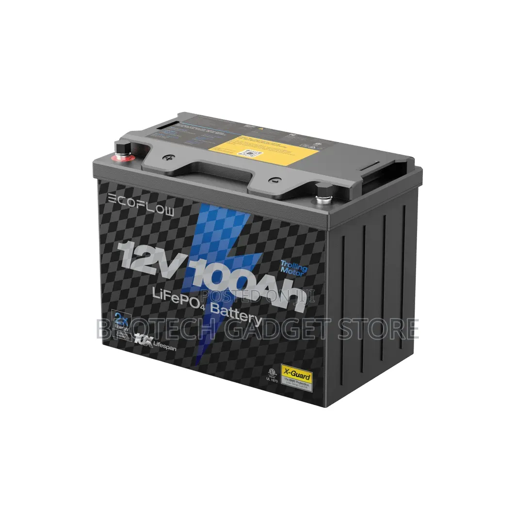EcoFlow Lithium 12V 100Ah Deep Cycle Marine Trolling Motor Battery