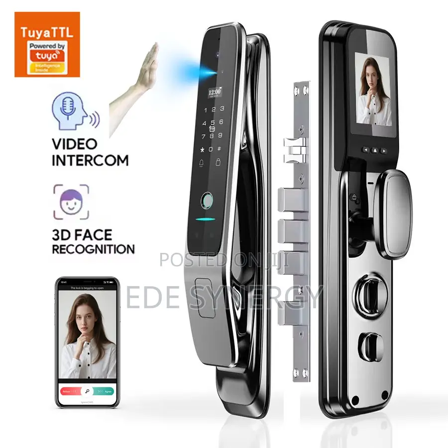 Tuya Fully Automatic Smart Door Lock With 3D Face Fingerprint