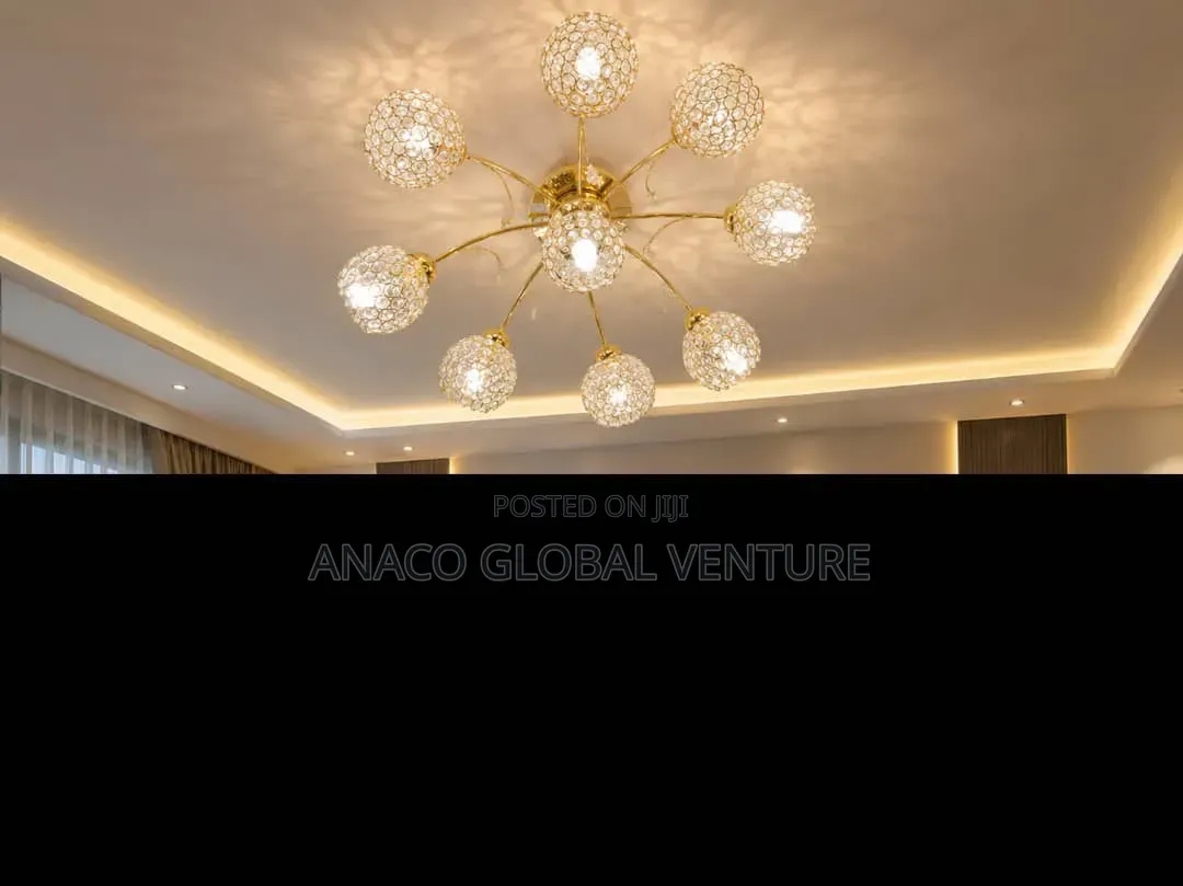 Crystal Chandelier Light With Bulb