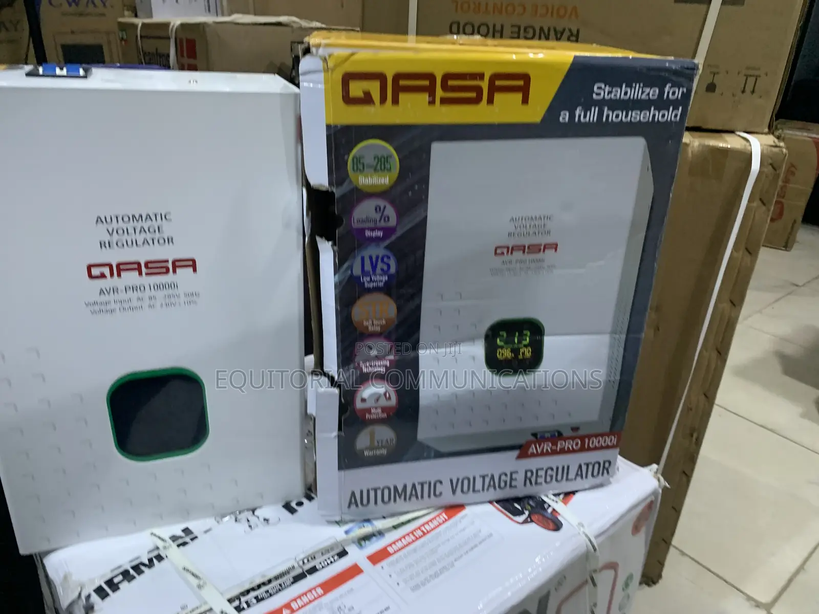 QASA 10000Watts AVR-PRO Voltage Wall Mount Guard Stabilizer