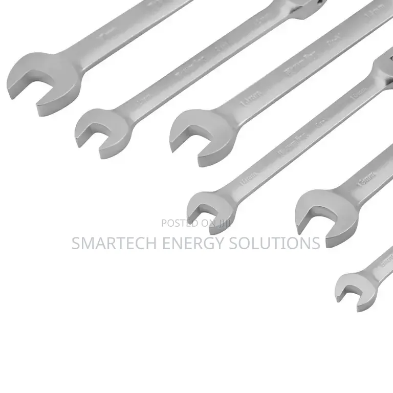 Flex-Head Double Box-End Ratcheting Wrench Set–6 PCS